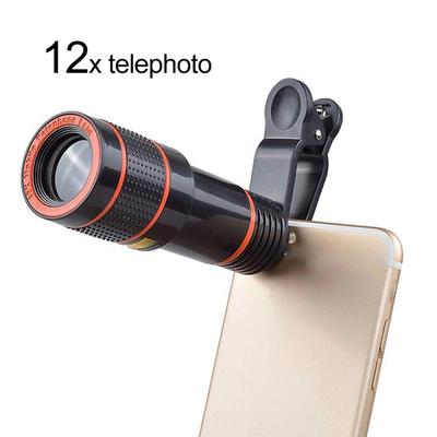 12x 8x Optik Zoom Makro HD Lens Lens Kapağı Telefon Klipsi Akıllı Telefon Kamera Lensi İçin