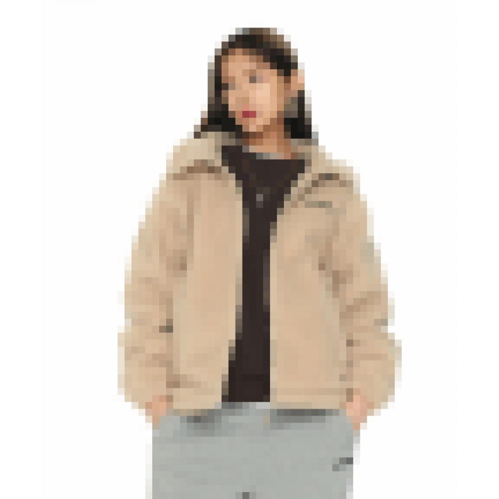 

Бежевая флисовая куртка с воротником NERDY