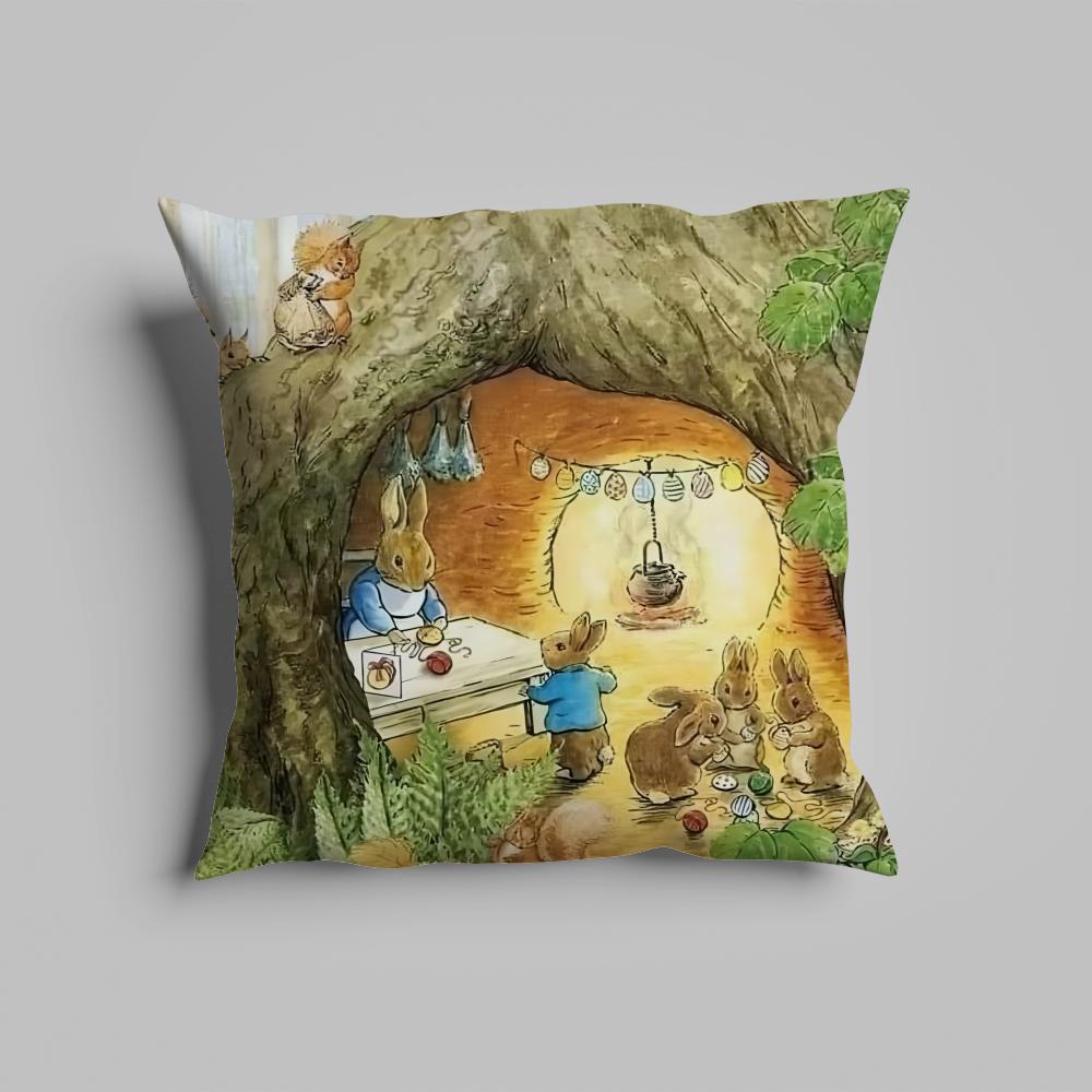 Pillow Case luxurious home office, sofa decorative Multi sized car seat cushions, pillowcases Cartoon p-peter r-rabbit
