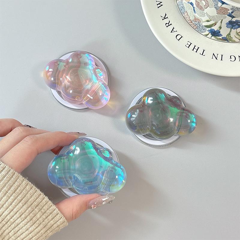 Colorful Magnetic Phone Holder with Finger Ring and Airbag Support