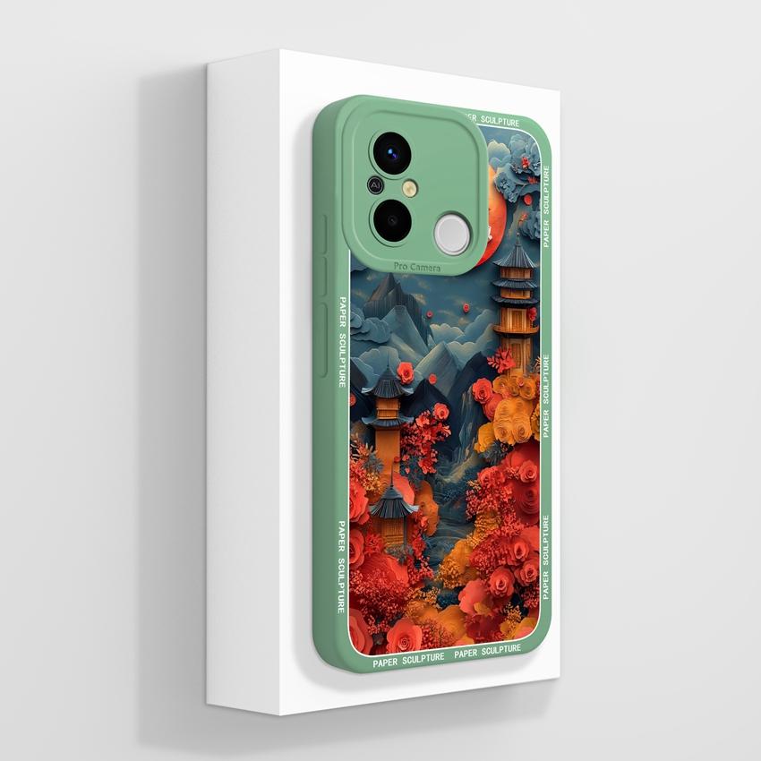 For Redmi 12C 13C 14C 10C 13R 14R 11A 15A Cute Cartoon Cat Phone Cover Liquid Silicone High Quality Anti Slip Durable Protective Case For Redmi Casing