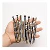 [PLEGOOD] Chinese Ancient Sword Keychain 7-Piece Set Miniature Weapon Model with Scabbard Stainless Steel Ornament
