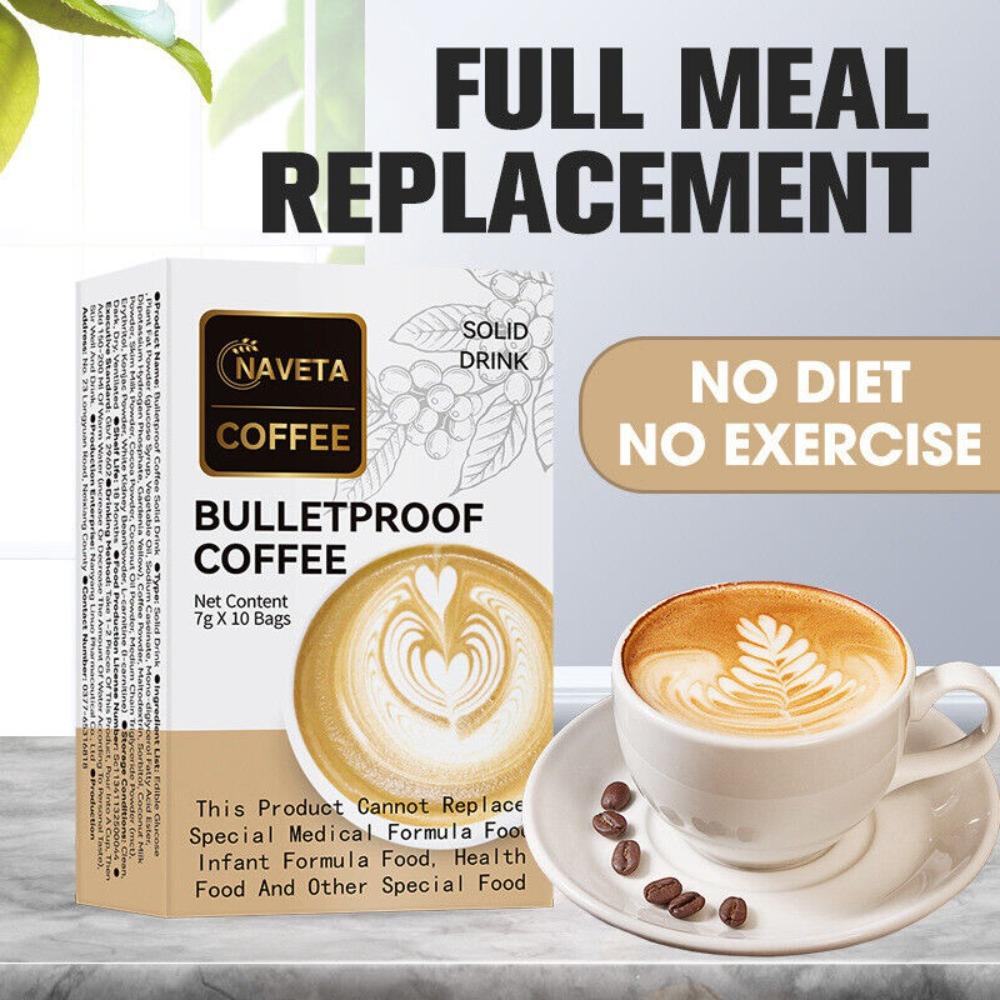 7g*10bags Light Fast Full White Coffee Bulletproof Coffee Healthy Drink 7g*10packs Light Speed Full White Coffee Bulletproof Healthy Beverage