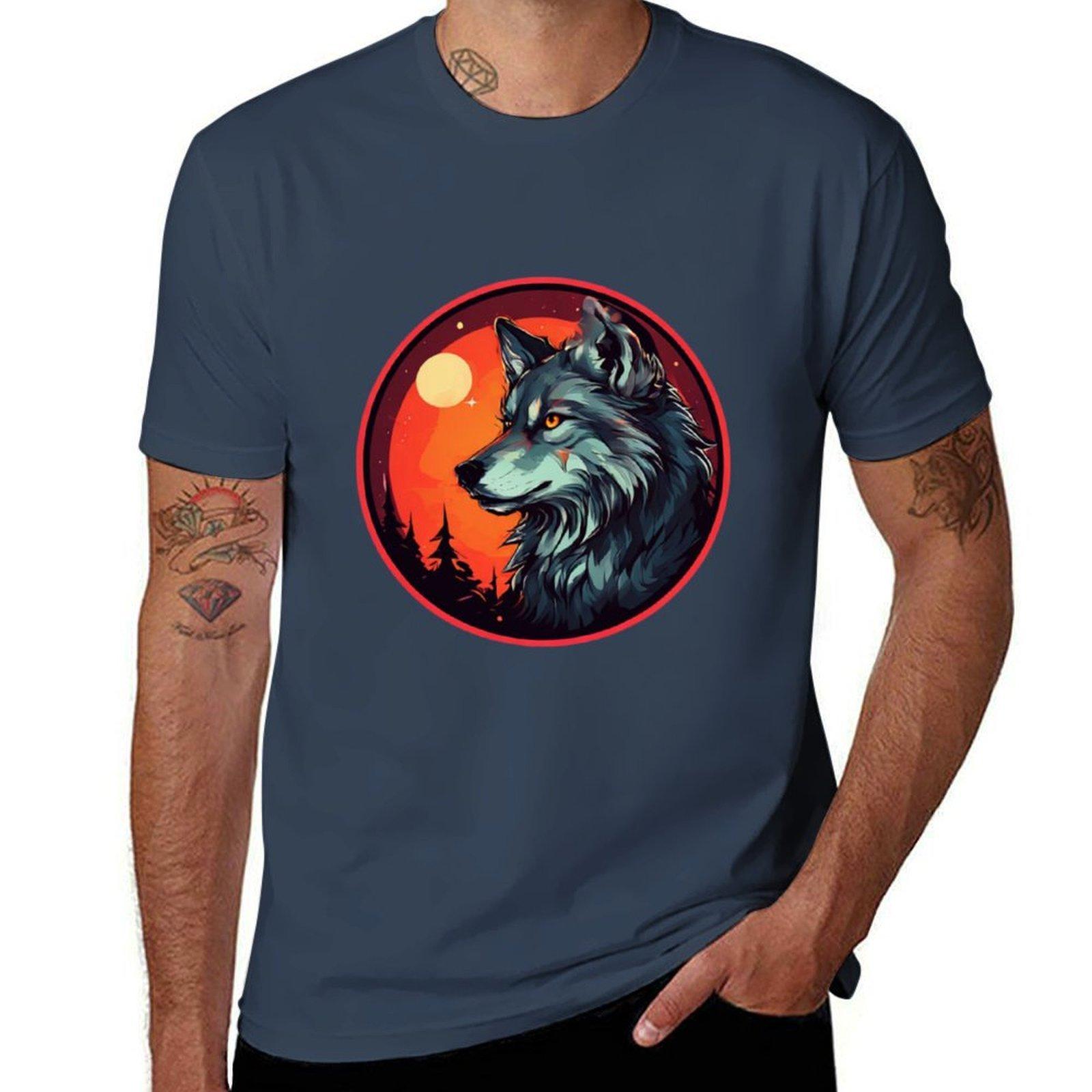 Wolf Tshirt Utility Casual Work Tshirt S