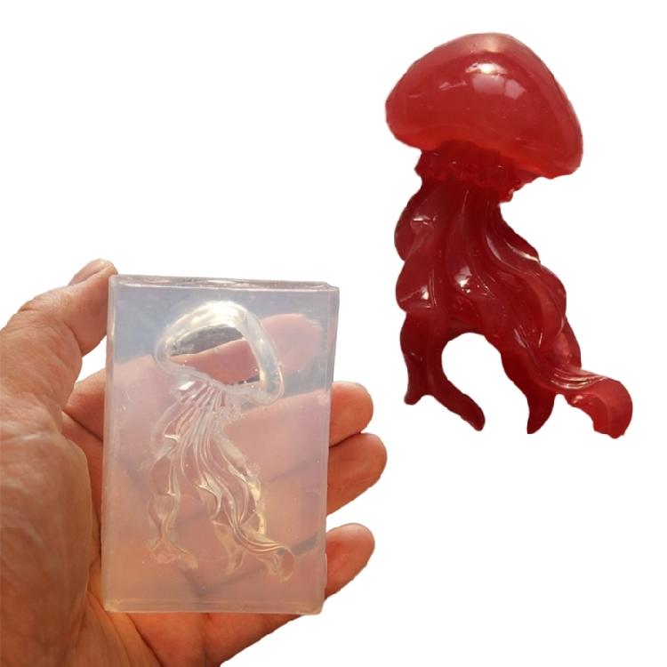 

Jellyfish Silicone Candle Molds Suitable For Resin Art Handmade Candle Soap Keychains Fridge Magnets Phone Charm Making 1