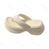 Fashion Women Slippers 2025 Summer Flip Flops Chunky Platform Sandals Lightweight Non Slip Clip Toe Wedge Slippers Outdoor Beach Sandals