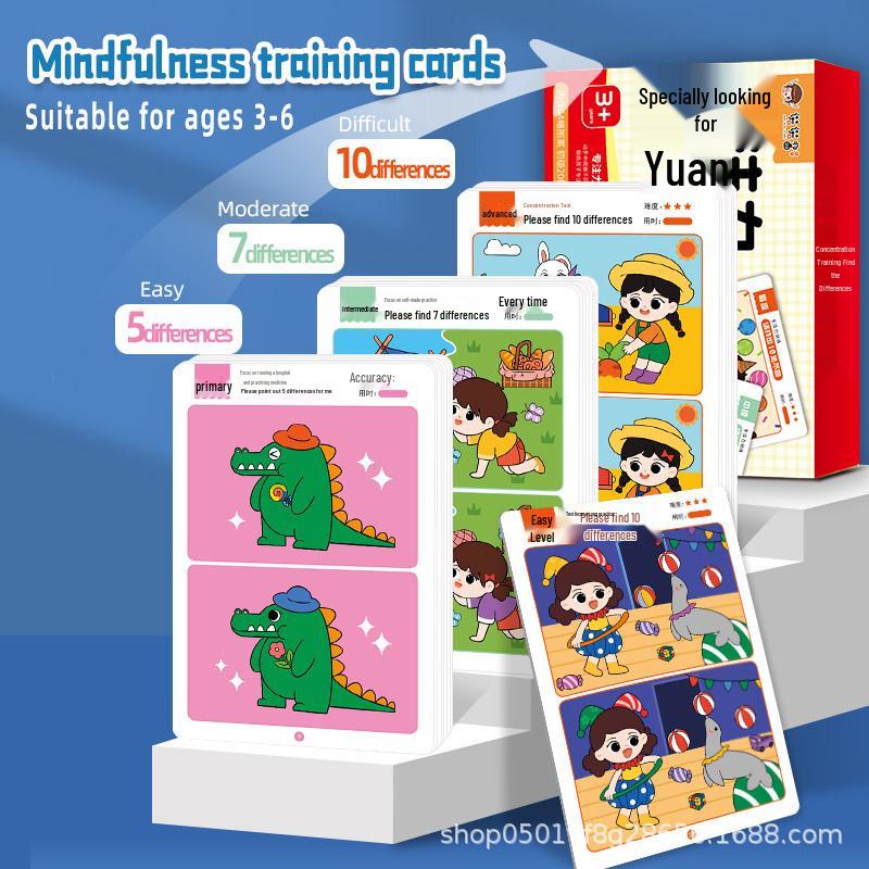 Find the Difference: Educational Maze and Logic Cards for Ages 3-6