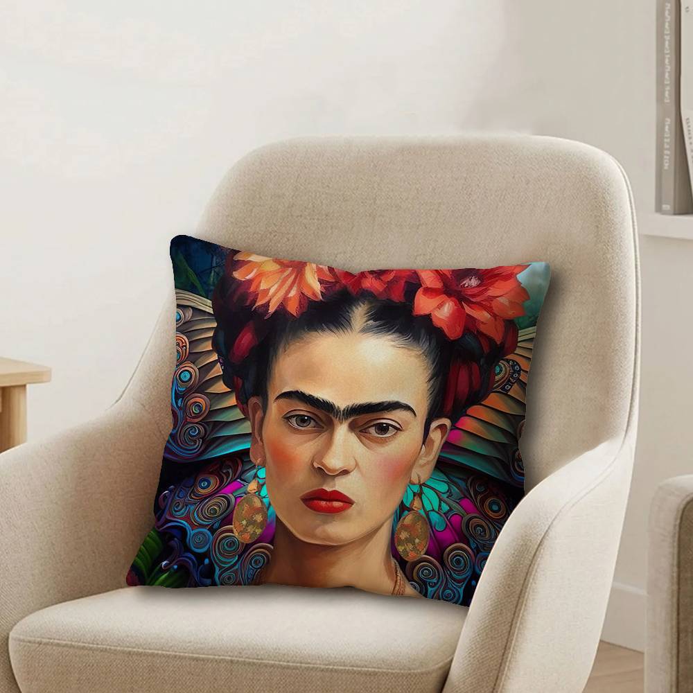 Vintage Artist FFrida KKahlo Pillow Cover Design cushion Cover decor Holiday Decorati