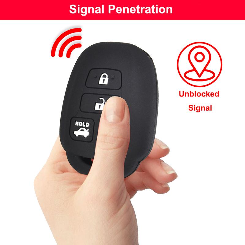 For Toyota Corolla RAV4 Prius Camry 4Runner Tacoma 4Pcs Smart Key Fob Cover Protective Case Shell Remote Control Button Styling