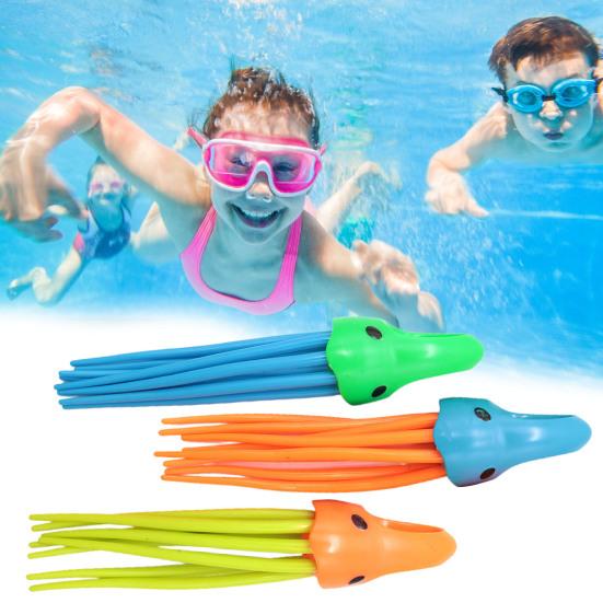 3 Stück Tauchbecken Spielzeug für Kinder Oktopus Pool Tauchen Fisch Sommer Spielzeug Schwimmtraining Poolspiel zum Schwimmenlernen