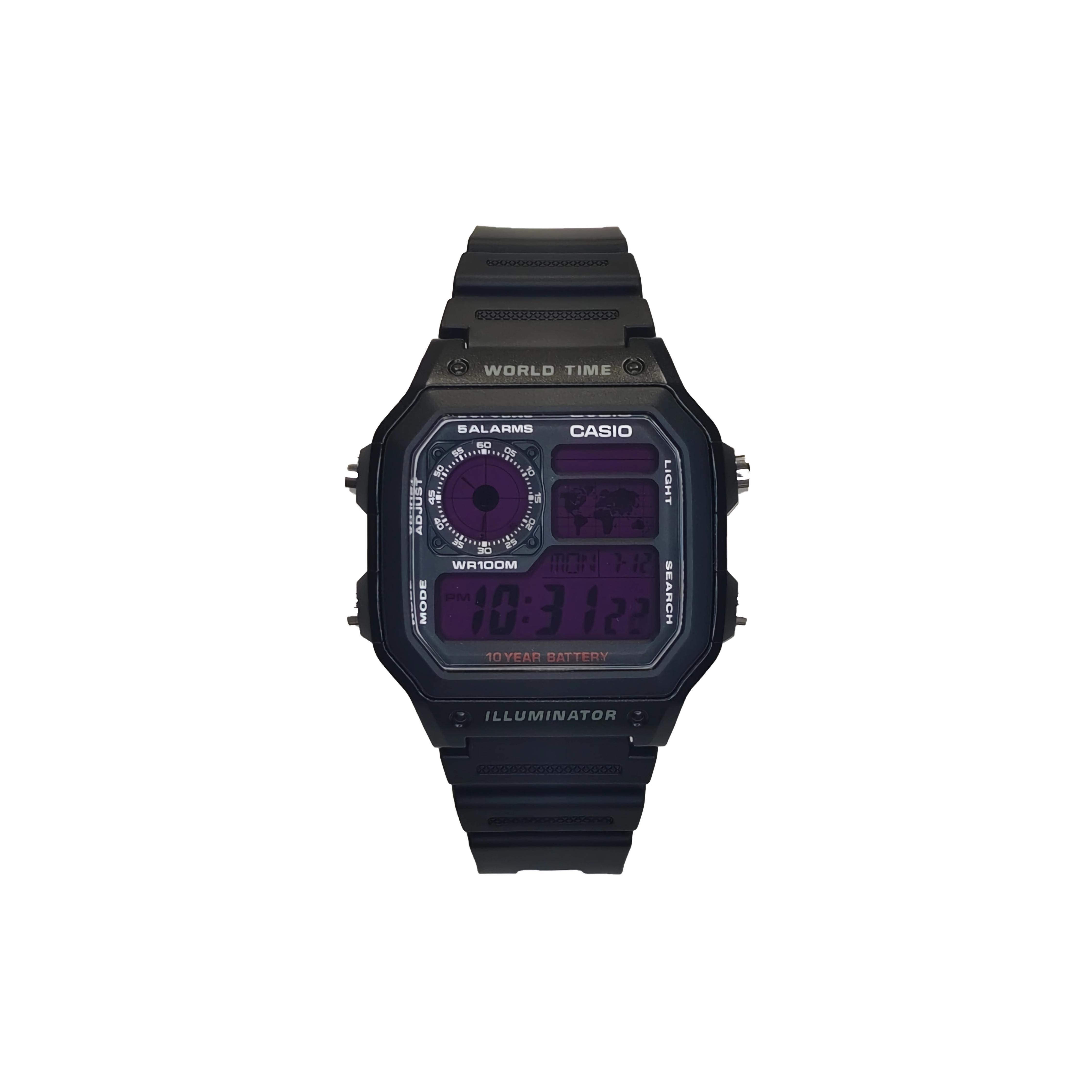 CASIO Unisex YOUTH Purple Watch AE-1200WH-1A(Watch3--) Phantom Purple Night
