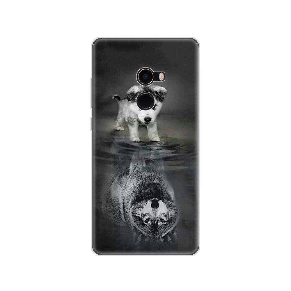 

мягкий чехол для xiaomi Mix 2 силиконовый чехол для xiaomi Mi Mix 2 Mix2 задняя крышка защитный принт прозрачный чехол xiaomi Mix 2