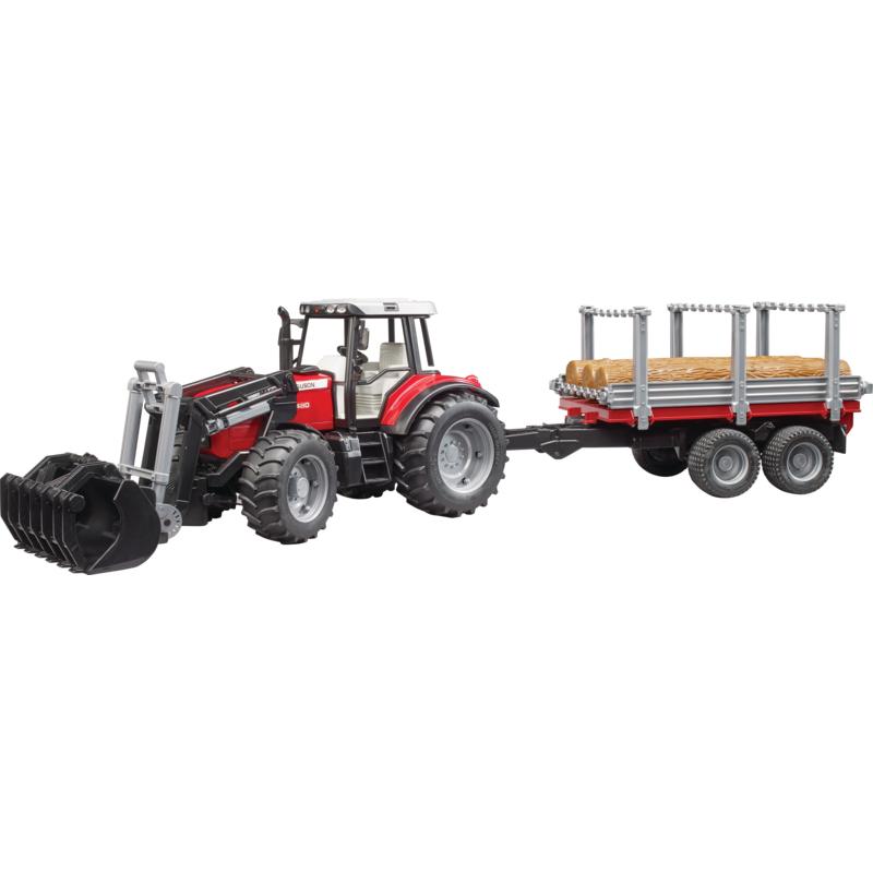 Massey Ferguson Ciągnik Z Ładowaczem I