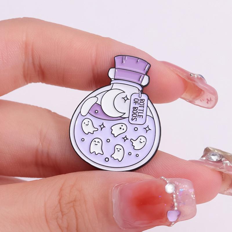 Brooch Alloy Fashionable In Unique Space Astronaut Design With Adorable Ghost And Milk Tea Cup For Wear Everyday