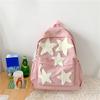 Women Backpack Large Capacity Nylon Casual Star Kawaii Back Pack Student Shoulder Bag Travel School Bags for Girls Bookbags