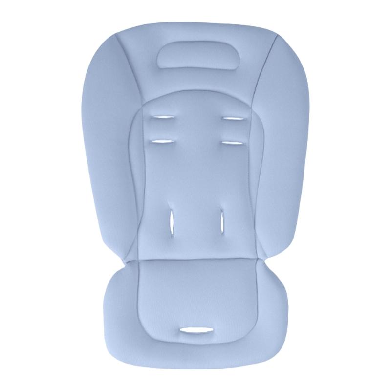

4-Layer Baby Strollers Cushion Soft Comfortable & Breathable Infants Car Pad Toddlers Cart Mat for Dinning Chairs синій