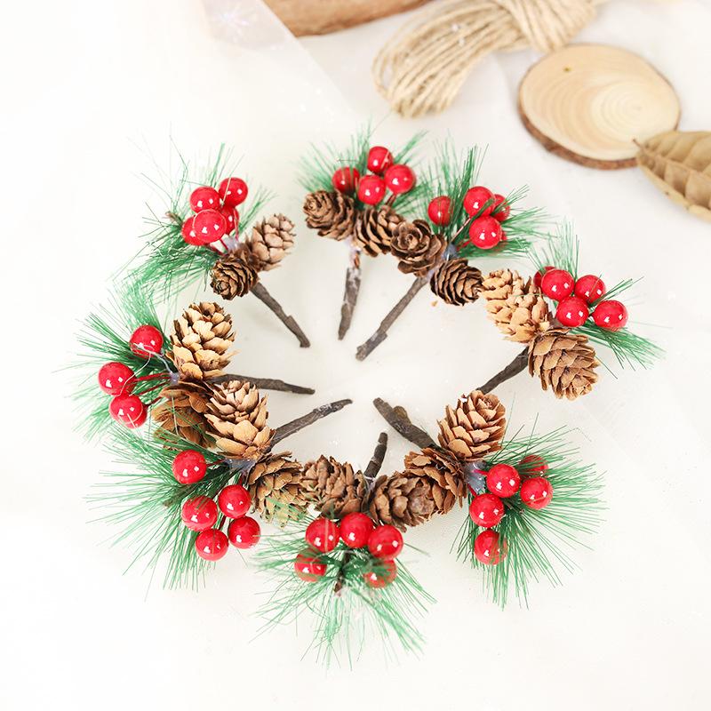 Festive Pine & Berry Cone Inserts: DIY Gift Box Accessories