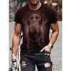 Tiger Pattern Tees Summer T Shirts Men Streetwear God Black 3D Print T Shirt Fashion O Neck Short Sleeve Tops