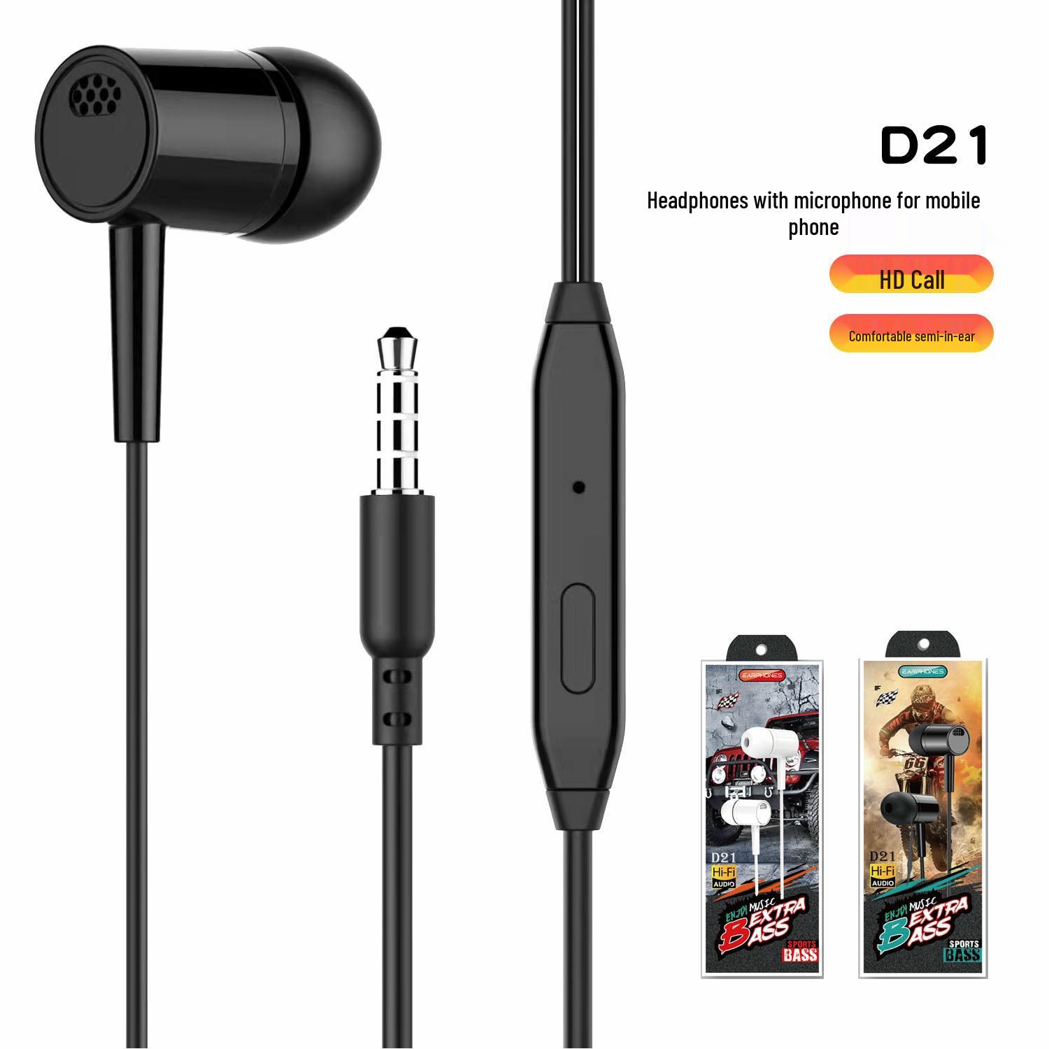 

L29/D21 In-Ear Wired Earphones with Mic & Remote for Music, Streaming, Gaming