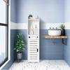 18x18x100CM Bathroom Floor Cabinet Storage Toilet Bath Organizer Paper Holder Shelf Door Classic Durable Slim Design Large Storage