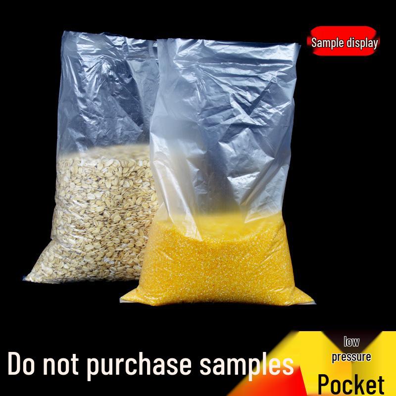 Thickened Dustproof Flat PE Bag with Hole – Transparent, No Seal, Inner Film Packaging