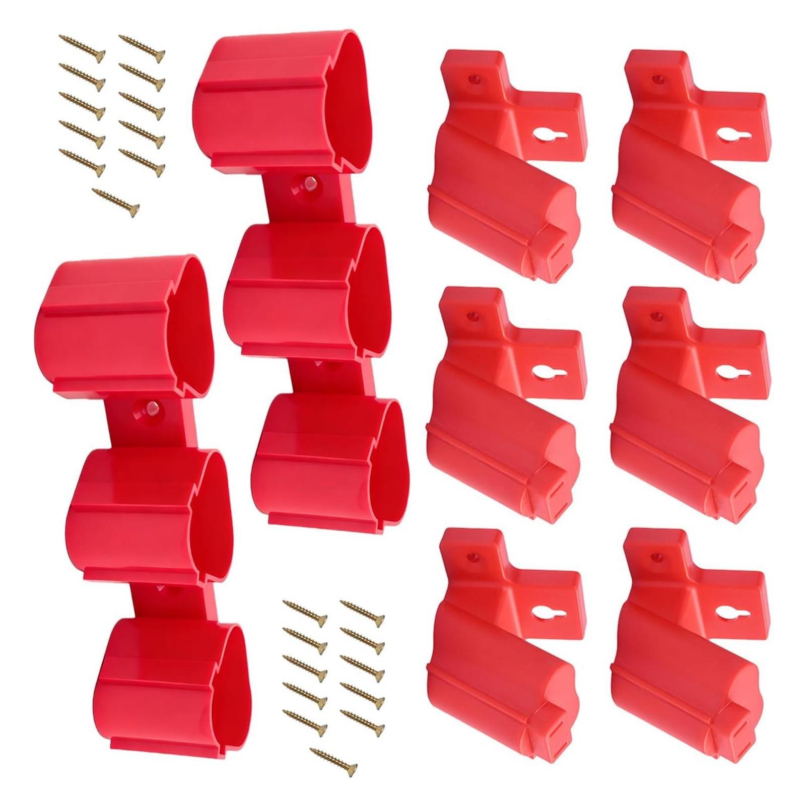 

Workshop Garage Wall Mounted Battery and Tool Holder Organizers with Screws for 12V Tool Storage Rack Quick Access 1