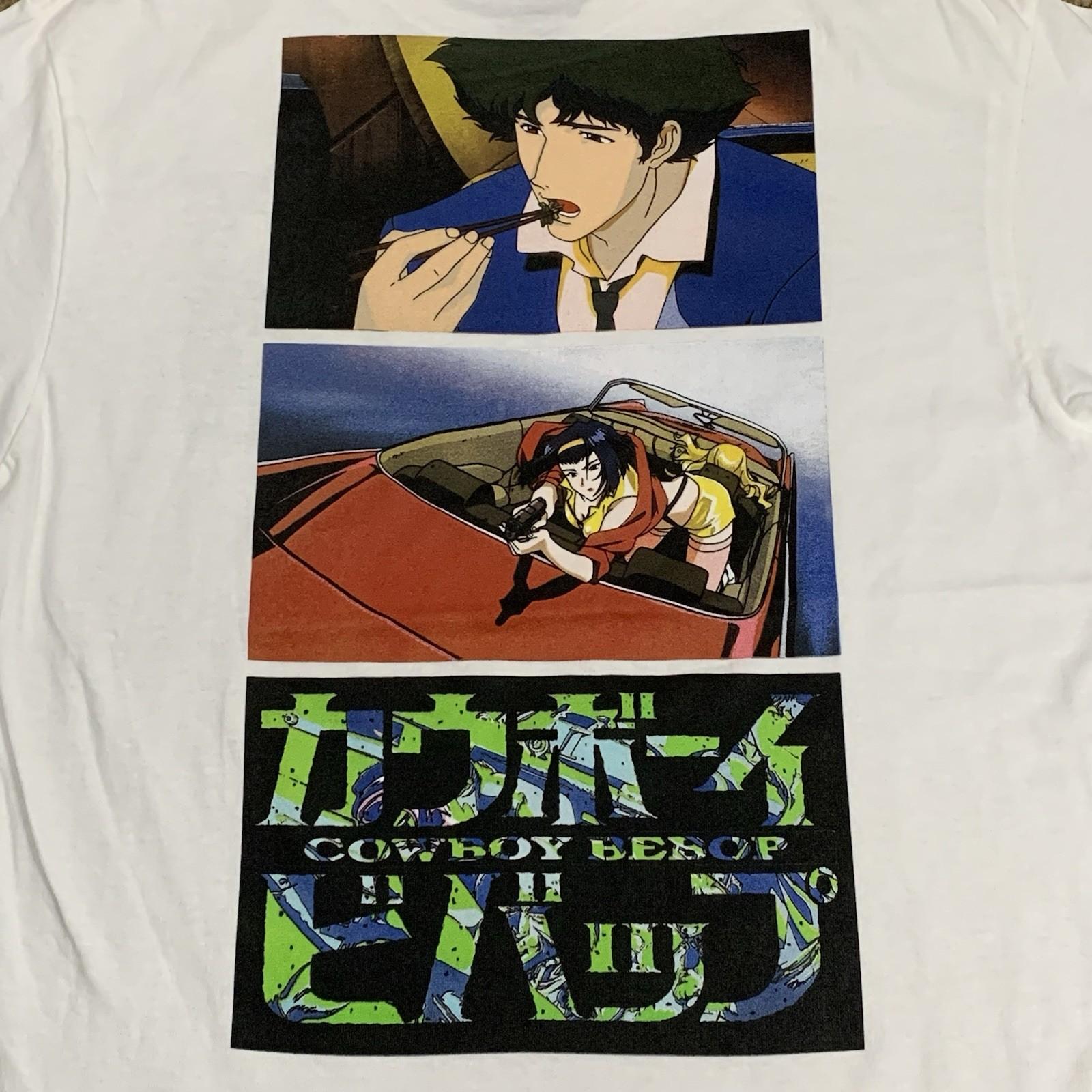 Cowboy Bebop Sz Medium White Short Sleeve Graphic T Shirt Anime Japanese Manga S