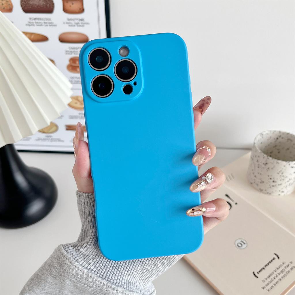 For iPhone 16 Pro Phone Back Case Scratch Resistant Silicone Mobile Cover