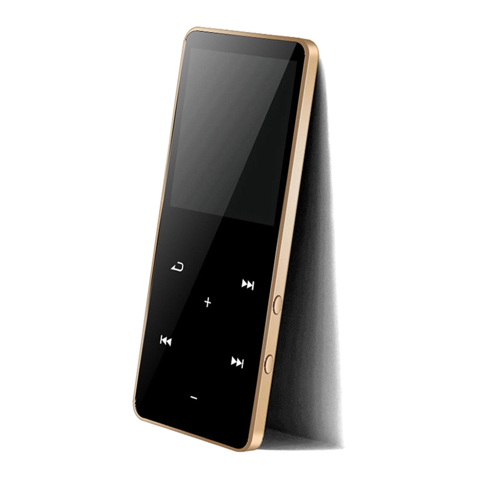 

MP3-плеер с Bluetooth, портативный 1,8-дюймовый цветной экран, цифровой аудиоплеер, встроенный динамик HighClear 8G золотистый