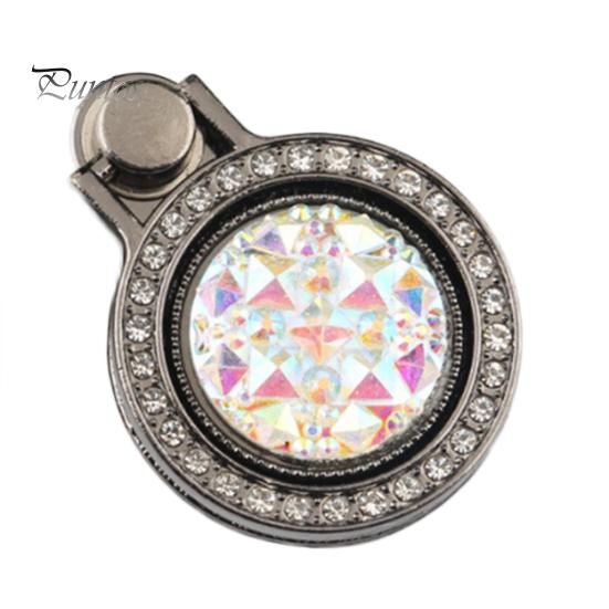 

Модное блестящее кольцо для телефона со стразами, подставка для пальцев, подарок для iPhone iPad чёрный