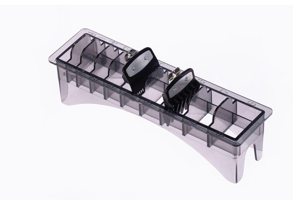 Electric Hair Clipper Storage Box with Adjustable Compartments (8 & 10 Card Capacity)