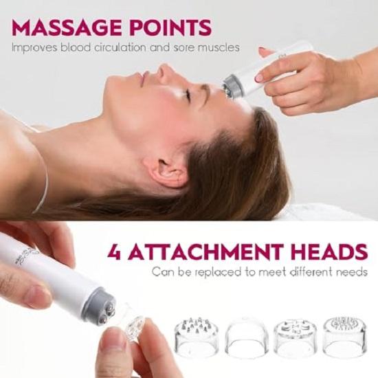 4 in1 Face Massager,Mini Face Massager Electric Anti-Aging Acupressure Vibration Face Massager,Facial Tools,Ultrasonic Electric