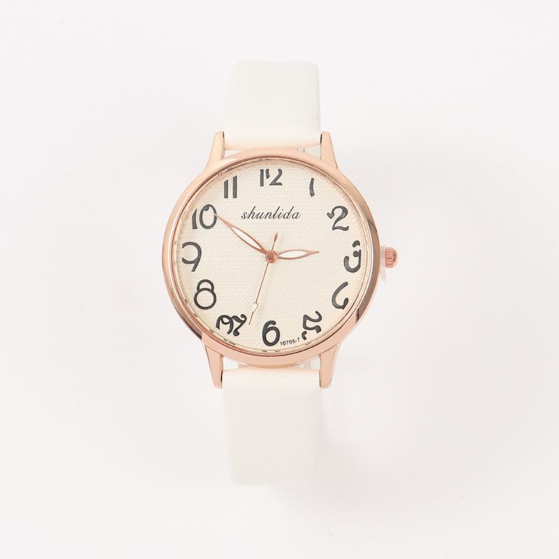 Belt Ladies Watch Fashion Temperament Student Watch Simple Temperament Quartz Watch Ladies