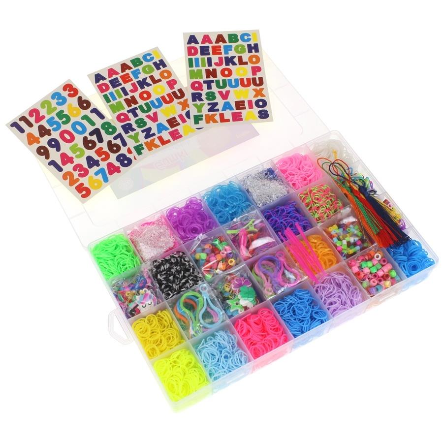 Elastische Bänder zum Herstellen von Armbändern Loom Bands Loom Zubehör 11880 Stück