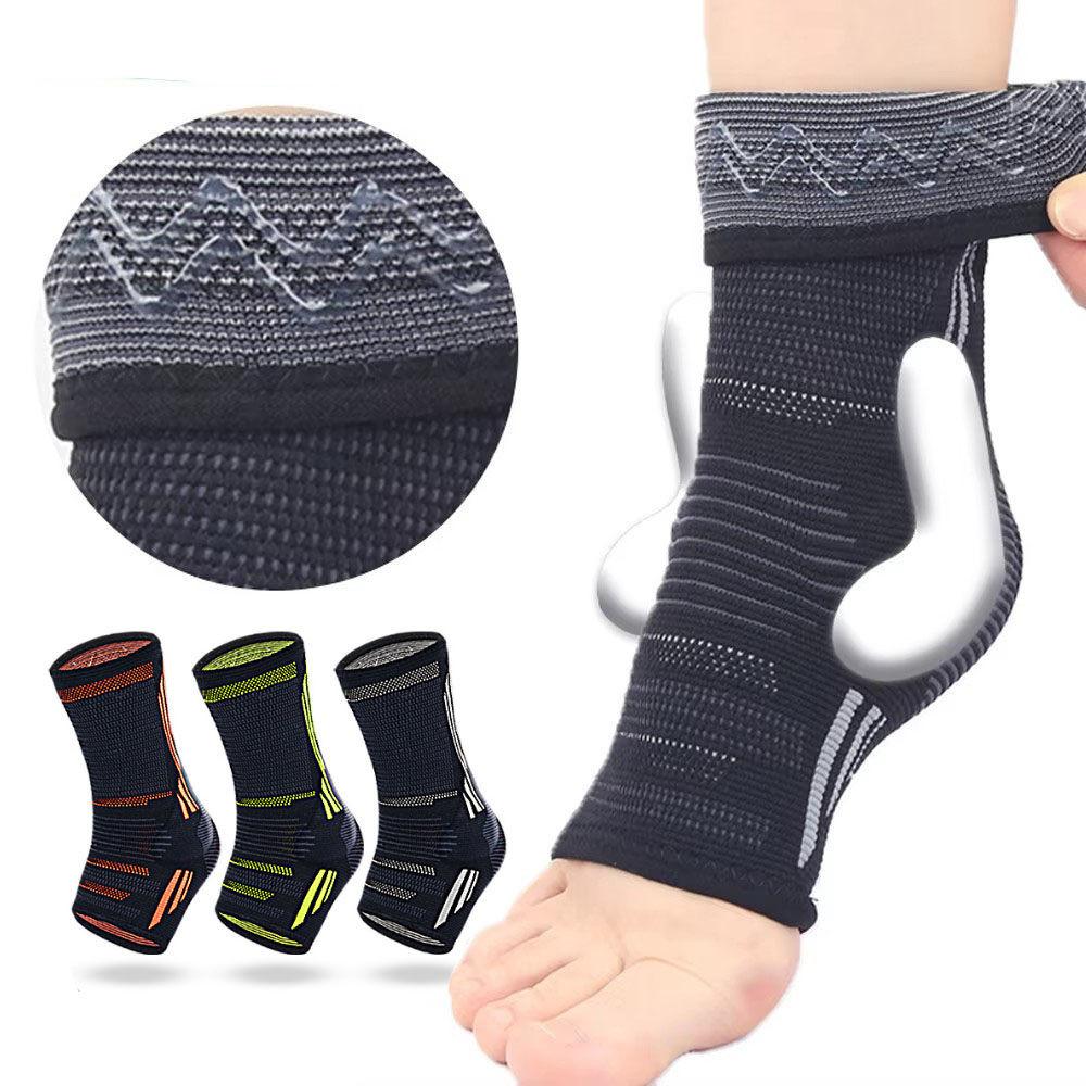 1Pcs Compression Ankle Brace, Silicone Ankle Sleeve Support, Pain Relief from Plantar Fasciitis, Achilles Tendonitis, Joint Pain