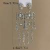 1 Pair of Women'S Fashion Dangling Earrings Halloween Retro Gothic Skeleton Skeleton Long Earrings Suitable for Gift Giving And Holiday Wearing