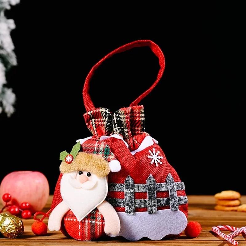 

Christmas Gift Doll Bags Christmas Eve Apple Bags Reusable Drawstring Gift Bags Goody Bag For Christmas Candy Party Favors A4