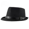 Pălărie Fedora Retro Britanică Bărbați Femei Toamnă Iarnă Pălărie Jazz Caldă Șapcă Trilby Clasică Culoare Solidă cu Bandă cu Cataramă din Piele Pălărie de Sus Casual Domnească
