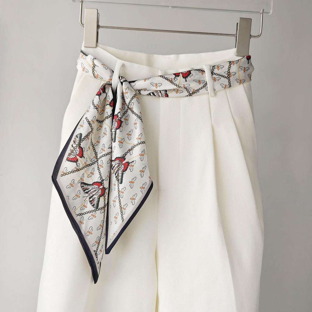 Women's Cashew Long Scarf Belt: 2025 New Style Waist & Tie-Neck Accessory for Jeans