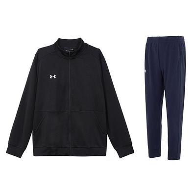 Knitted Jacket Solid Color Comfortable Long Pants Casual Sports Suit Men Suit 23600304-001+23600703-409