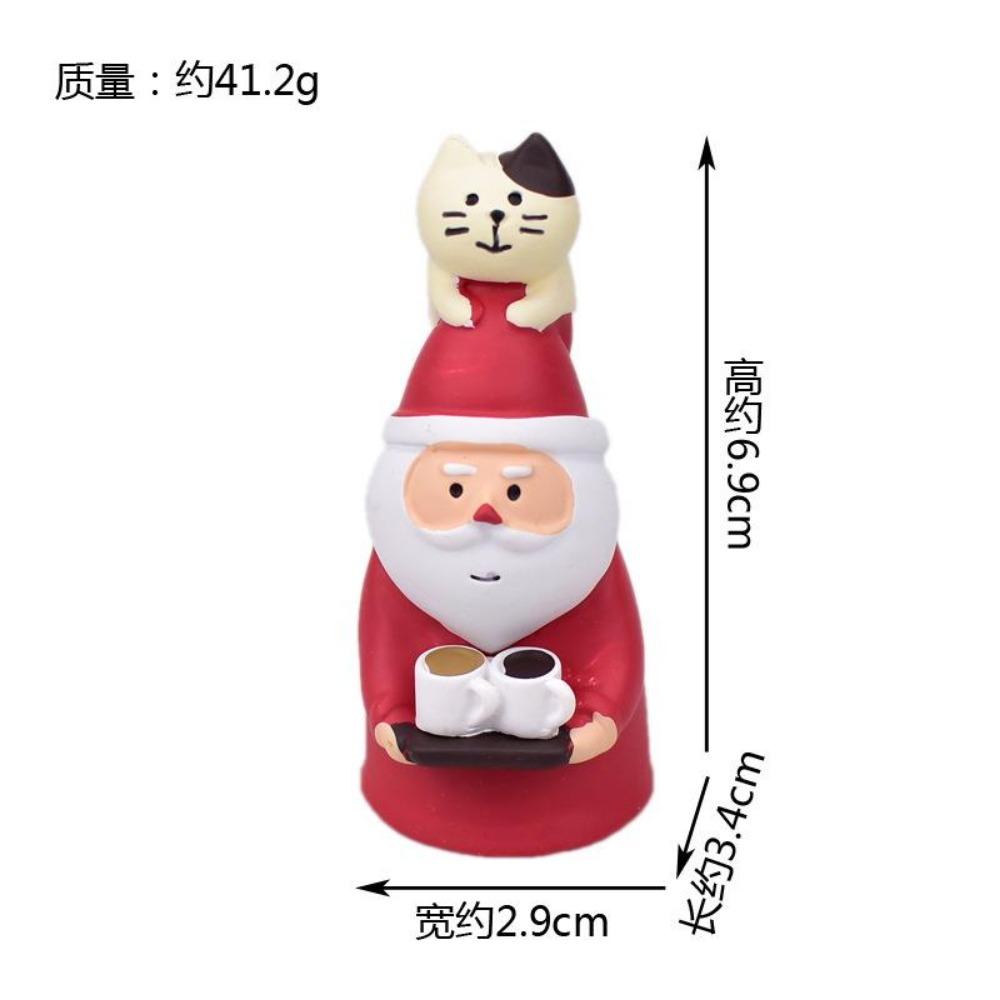 Japan Zakka Frohe Weihnachten Japan Deko Bücherregal Dekoration Szene Sammlerstück Wohndekor Kunstharz Handwerk Japan Miniatur Ornamente