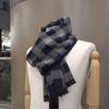 Men's Winter Lightweight and Warm TR Fleece Check Muffler RN4C022