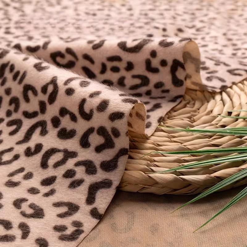 50x160cm Plüschstoff mit Leopardenmuster, Imitation von Nerzfell, für DIY-Nähen, Schuhe, Mützen, Schals, Bänder, Futterstoffe, Kleider