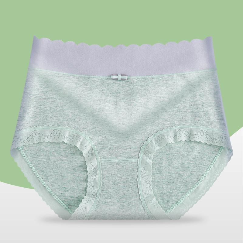 Breathable Mid Waist Cotton Women's Simple and Fashionable Underwear, Seamless and Comfortable Triangular Pants