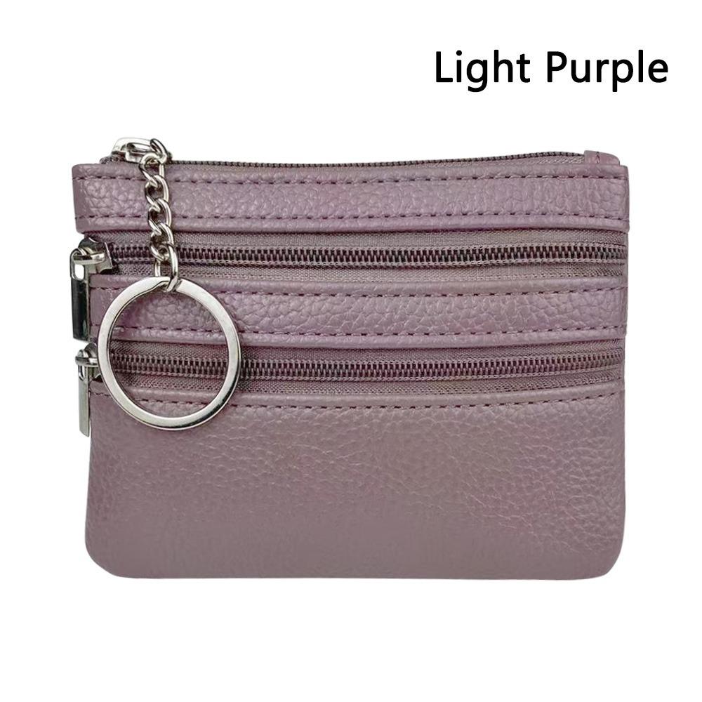 

Зносостійкий Гаманець для Монет з PU Шкіри, Кишеньковий Гаманець, Міцний Гаманець, Сумка для Грошей, Жіночий світло-фіолетового кольору