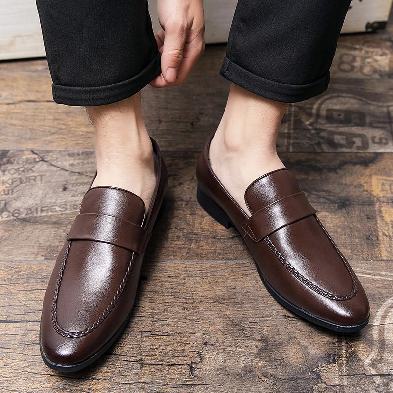 Designer Loafers Men High Quality Leather Elegant Wedding Shoes for Men Party Casual Fashion Men Dress Shoes Zapatos Casuales