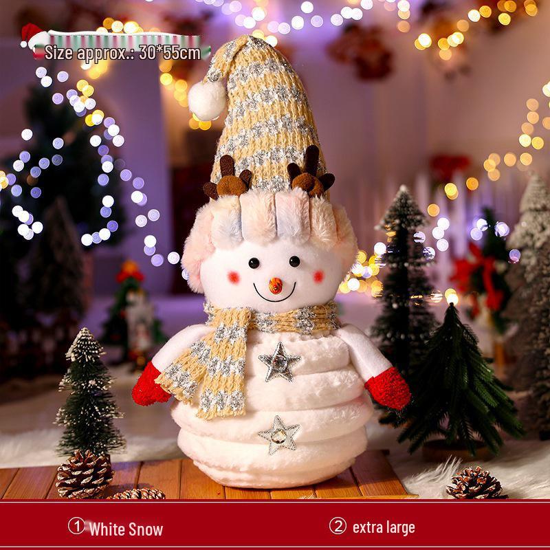 Large Snowman Figurine for Christmas Decoration and Party Atmosphere