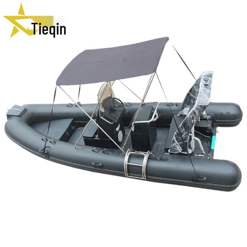 Tieqin 7-Person Fiberglass Inflatable Driving Boat