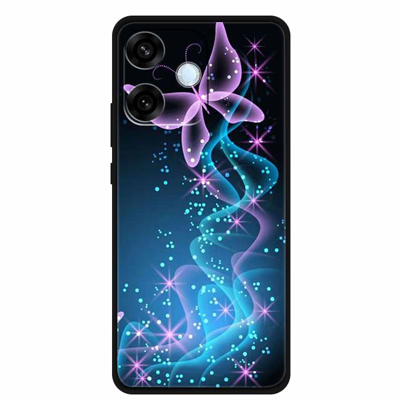 For Oppo A5 Pro 4G 5G Case 6.67" Soft TPU Silicone Funda Cut Cat Flower Painted Back Cover for Oppo A5 Pro 5G Global Shell Coque