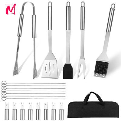 20/18pcs BBQ Tools Set Barbecue Utensil Accessories with Bag Barbeque Grilling Accessories Outdoor Gril Tools Bbq Utensil Set